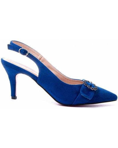 Leindia Chaussures escarpins 87361 - Bleu