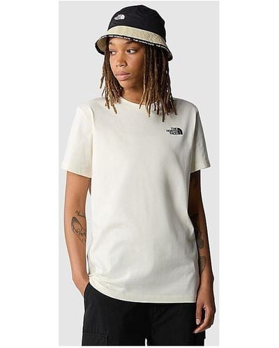 The North Face T-shirt - W S/S REDBOX RELAXED TEE - Blanc