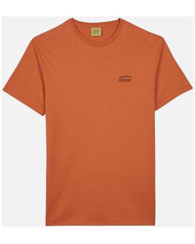 Oxbow T-shirt Tee shirt manches courtes graphique TAPEBA - Orange