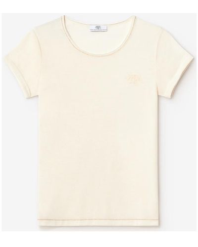 Le Temps Des Cerises T-shirt T-shirt smalltrame crème - Blanc