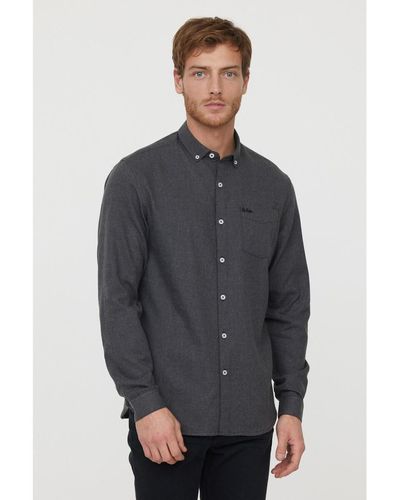 Lee Cooper Chemise Chemise Derty Anthracite - Gris