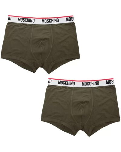 Moschino Slips boxer elastico logoto bipack vert