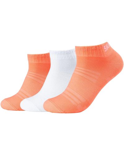 Skechers Chaussettes de sports 3PPK Mesh Ventilation Socks - Orange