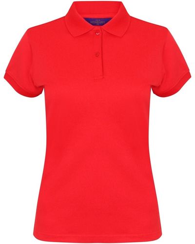 Henbury T-shirt Coolplus - Rouge