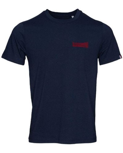 Harrington T-shirt T-shirt bleu marine Made in France