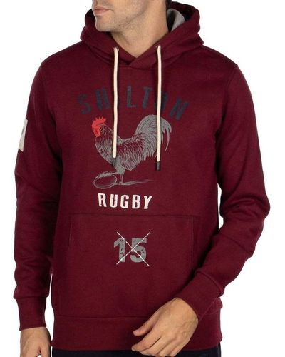 Shilton Sweat-shirt Sweat a capuche rugby unity - Rouge
