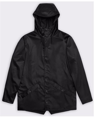 Rains Parka Imperméable Jacket 12010 Black grain-047063 - Noir