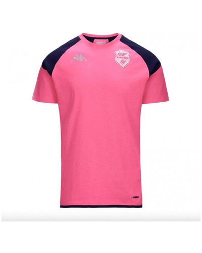 Kappa T-shirt T-SHIRT FANWEAR STADE FRANÇAIS - Rose