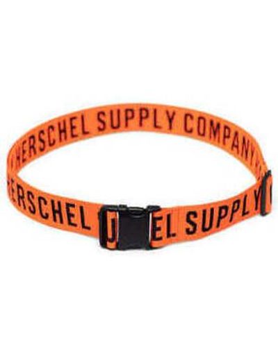 Herschel Supply Co. Ceinture Luggage Belt Shocking Orange/Black Herschel - Rouge