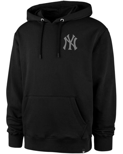 '47 Sweat-shirt 47 HOODIE MLB NEW YORK YANKEES LC BACKER HELIX JET BLACK - Noir