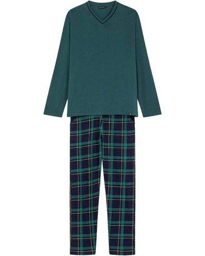 Arthur Pyjamas / Chemises de nuit Pyjama coton long - Vert