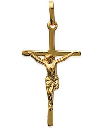 Brillaxis Pendentifs Pendentif Christ crucifié plaqué or - Métallisé