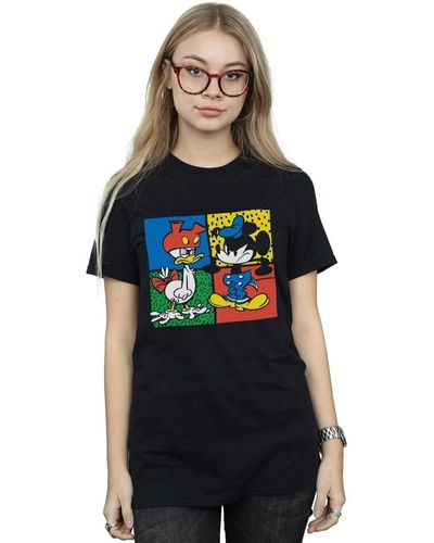 Disney T-shirt Mickey Mouse Donald Clothes Swap - Noir