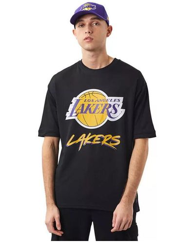 KTZ T-shirt LA Lakers NBA Script - Bleu