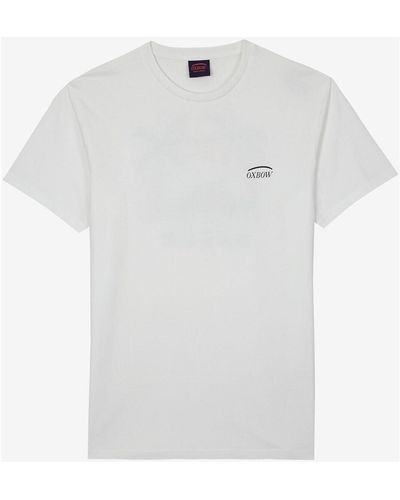 Oxbow T-shirt Tee shirt manches courtes graphique TRACUA - Blanc