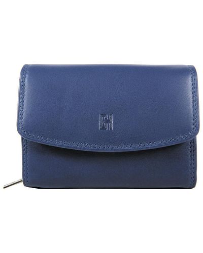 Gerard Henon Portefeuille Porte-cartes Softline Cuir De Vachette Lisse Gh 33554 - Bleu