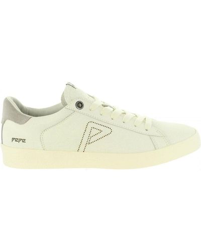Pepe Jeans Chaussures de Sport pour PMS30497 Portobello 800 White Taille 45 EU - Neutre
