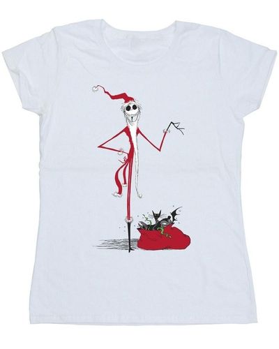 Nightmare Before Christmas T-shirt Christmas Presents - Blanc