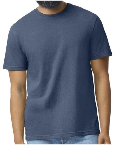 Gildan T-shirt Softstyle CVC - Bleu