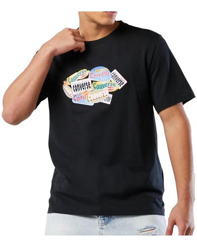 Converse T-shirt 10023786-A05 - Noir