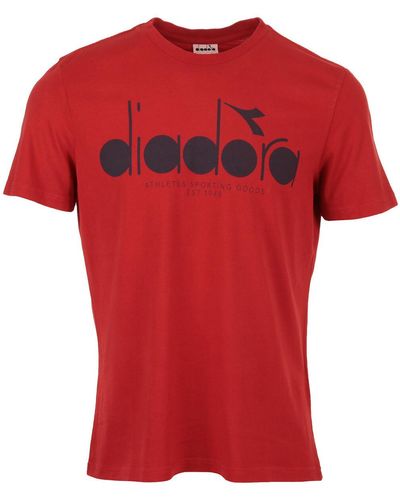 Diadora T-shirt T-shirt 5Palle Used - Rouge