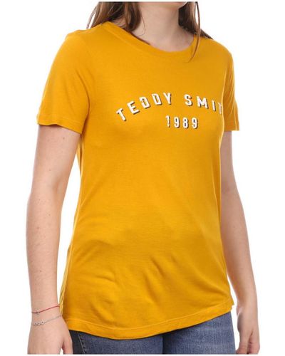 Teddy Smith T-shirt 31014146D - Jaune