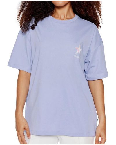 Converse T-shirt 10023207-A02 - Bleu