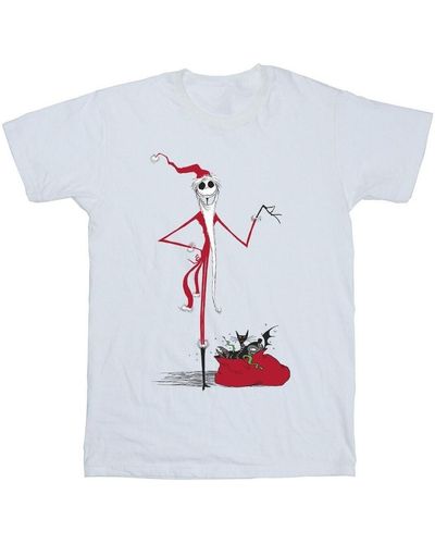 Nightmare Before Christmas T-shirt Christmas Presents - Blanc