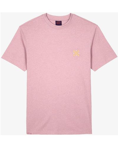 Oxbow T-shirt Tee shirt manches courtes graphique TAHARAA - Rose