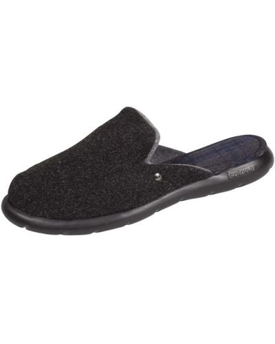 Isotoner Chaussons Chaussons Mules Ref 54586 Noir chiné