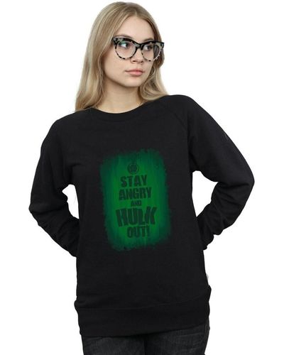 Marvel Sweat-shirt Hulk Stay Angry - Vert