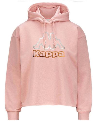 Kappa Sweat-shirt Hoodie Logo Fruova - Rose