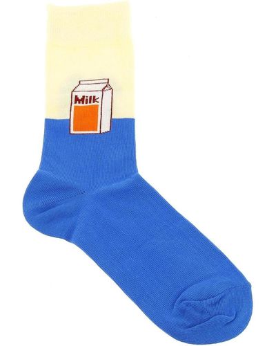 Happy Socks Chaussettes Milk blue sock - Bleu