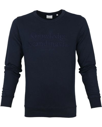 Knowledge Cotton Sweat-shirt Pull Elm Bleu Marine