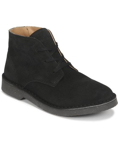 SELECTED Boots SLHRIGA NEW SUEDE DESERT BOOT - Noir