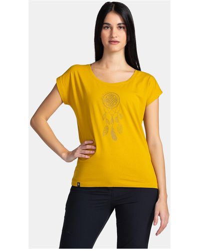 KILPI T-shirt T-shirt en coton pour ROANE-W - Jaune