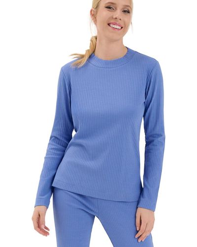 Lisca Pyjamas / Chemises de nuit Haut pyjama top manches longues Lucky Cheek - Bleu