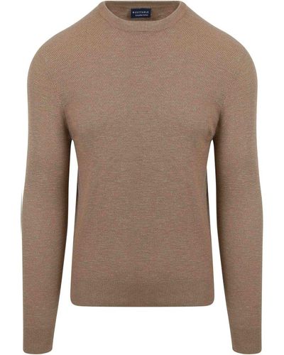 Suitable Sweat-shirt Pull Taupe Structure - Marron
