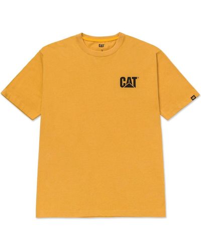 Caterpillar T-shirt Trademark - Jaune