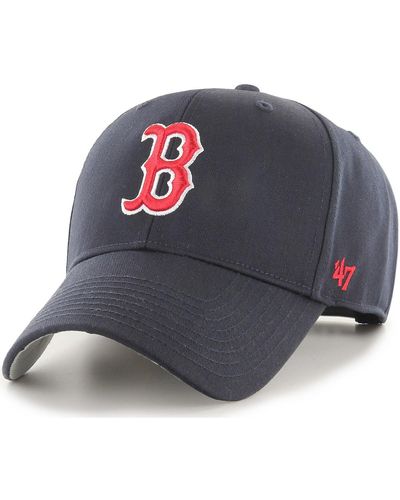 '47 Casquette 47 CAP MLB BOSTON RED SOX RAISED BASIC MVP NAVY - Gris