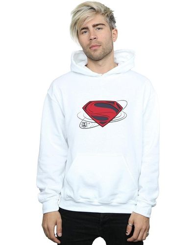 Dc Comics Sweat-shirt Justice League Movie Superman Logo - Blanc