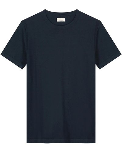 Dstrezzed T-shirt T-shirt Tricoté Bleu Foncé