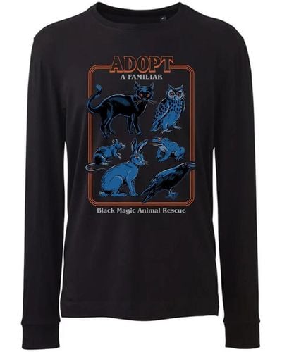 Steven Rhodes T-shirt Adopt A Familiar - Bleu
