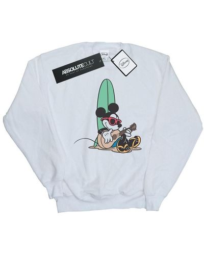 Disney Sweat-shirt Mickey Mouse Surf And Chill - Métallisé