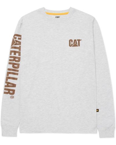 Caterpillar T-shirt Trademark Banner - Blanc