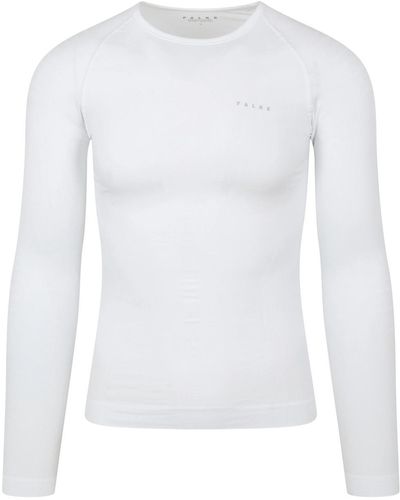 FALKE T-shirt T-shirt Thermique Blanc