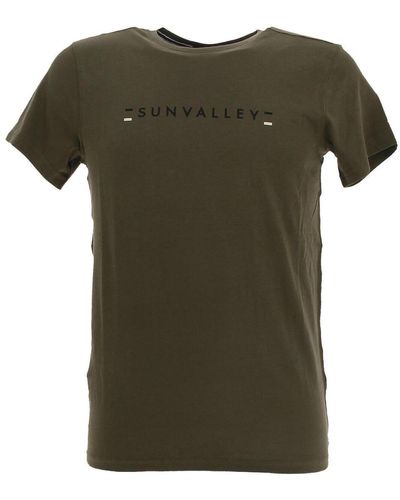 Sun Valley T-shirt Tee shirt mc - Vert