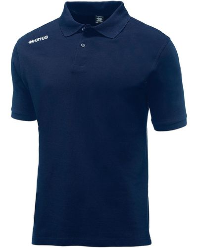 Erreà T-shirt Polo Team Colour 2012 Ad Mc Blu - Bleu