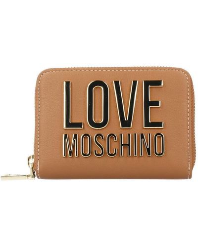 Love Moschino , Portefeuille pour , Pre Collection Automne-Hiver 2021 - Marron