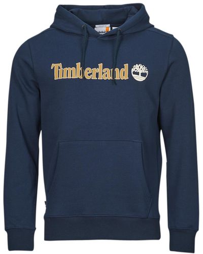 Timberland Sweat-shirt Linear Logo Hoodie - Bleu